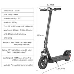 Mankeel Pioneer Electric Scooter Powerful 800W