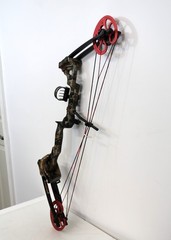 Barnett Vortex Hunter Beginner Compound Bow – Camo / Red – RH (28″ Ax-Ax) 2011