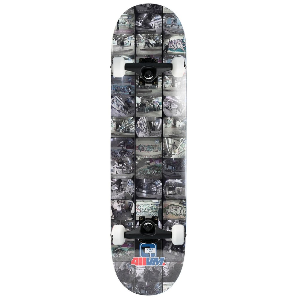 411VM Heritage Skateboard Assembly Private Property Frame Grab Black 8.25″ x 32