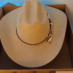 Stetson Rancher Western Hat Silverbelly 7 1/8 4X Beaver 4″ Brim Box