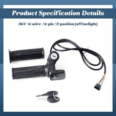 36V Throttle Replacement for Gotrax Flex & Hoverfly Z5 E-Scooters, with Display,