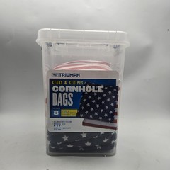 8 Pk Cornhole Bags Patriotic Stars & Stripes Triumph Sports Regulation Size