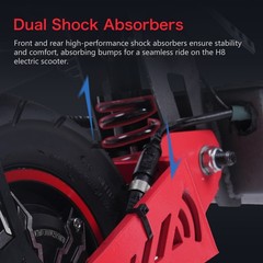 11» Electric Scooter 6000W Dual Motor 60V 30Ah 50Mph E-Scooter Folding Off Road