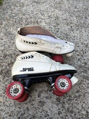 VTG Pacer SP205 Quad Racer Roller Skates Womens 10 Labeda Jammer
