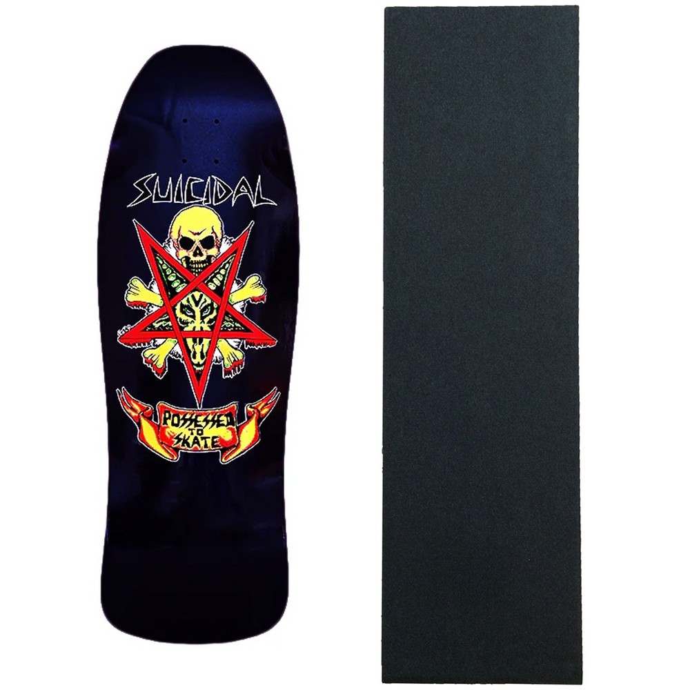 Dogtown Skateboard Deck Suicidal Skates Possessed to Skate 80s ReIssue Black/Di