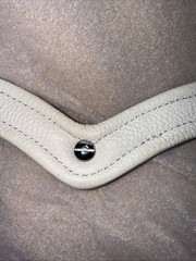 Dressage “V” GEL 18” Browband Black And White Pearls With Shields