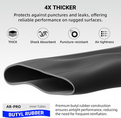 23X10.50-12 Tubes Universal 23X8.50-12 23X9.50-12 Inner Tube with TR-13 Straight