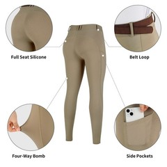 Turnhier Women Winter Riding Equestrian Pants Fleece Lined Equestrian Breeche…
