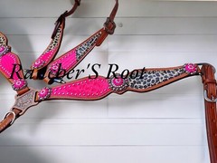Western Horse Tack Set | Cheetah With Pink Tack Set