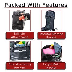 XL Rear Rack Bag for Bicycles & e-Bikes, 12L Bike Trunk Bags for Bicycle & eBike