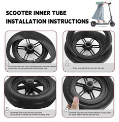 60/70-6.5 Inner Tube Scooter Tires, Electric Scooter 10 inch Tires 10×2.125 [Thi