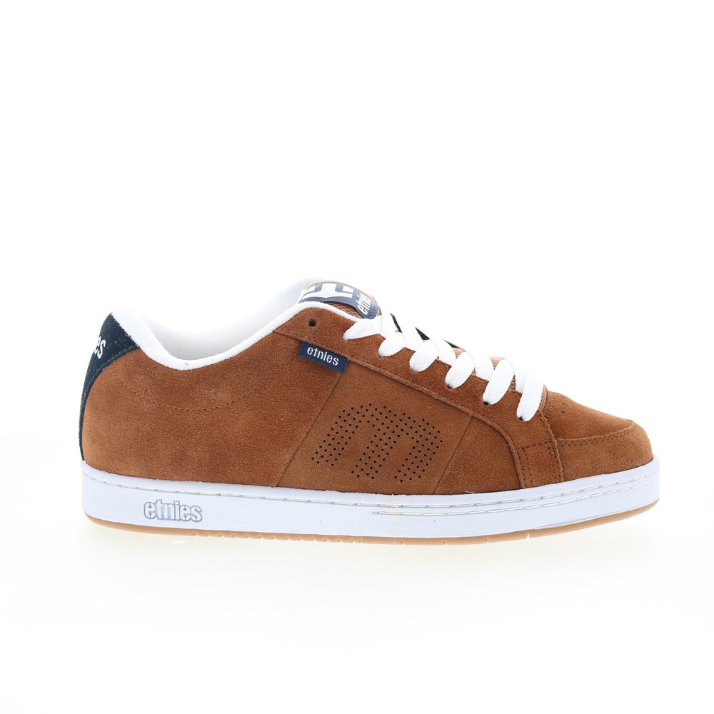 Etnies Kingpin 4101000091210 Mens Brown Suede Skate Inspired Sneakers Shoes