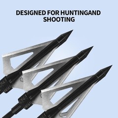 16Pcs Archery Hunting Arrowheads 100 Grain Compound Bow Crossbow Broadheads