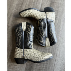 Texas American Made Western Snakeskin Boots Unisex Kids US Size 3D MPN 28-2246