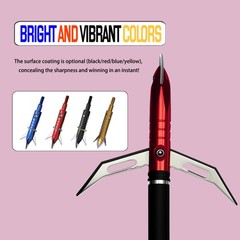 USA 12Pcs Hunting 100 Grain Broadheads Compound Bow Crossbow Bow Archery Tips