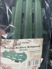 Keshes Archery Arm Guard Protecter For Bow Adjustable Forearm & Wrist Green 9×3”