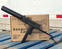 FULL SEMI AUTO SMG MAC 11 GAS BLOWBACK TSD METAL AIRSOFT RIFLE W/MOCK SUPPRESSOR
