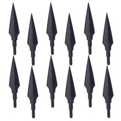 12PCS Carbon Steel Arrowhead Archery Hunting 150 Grain for ID 6.2mm Shaft Arrow