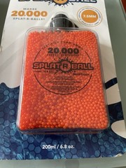 Lot of 5 New SplatRball 20,000 Rounds 7.5mm Orange Ammo Certified Splat-R-Ball