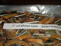 12 Ozark 2″ Left Wing Shield Cut, Feathers Dozen Fletchings, Vanes