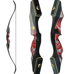 PMZ Archery 60″ Recurve Bow 20-60lbs Takedown Hunting Target Practice RH
