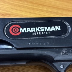 Vintage Marksman Repeater BB Gun Black Metal 4.5mm .177 Cal with Owner’s Manual
