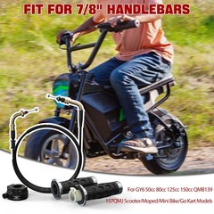 7/8″ Universal Throttle Twist Grip Set with Throttle Cable for 50cc 80cc 125c…