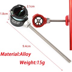 1 Pin Recurve Bow Sight 0.019″ Optical Fiber Single Pin Archery Hunting Shooting