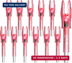 6/12PCS G Lighted Nocks for Arrows with .165 .204 .233 .244 .246 Inside Diameter