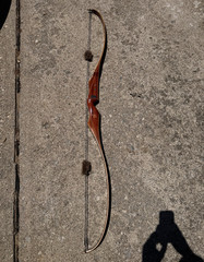 Bear Archery Kodiak Recurve Bow 64in 45lb @ 28in Right Hand Wood Brown