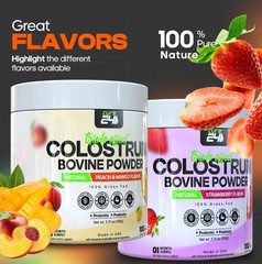 Bovine Colostrum X3 Supplement Powder for Humans, 100% Pure Whole Natural Grass