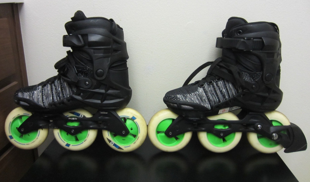 2018 Powerslide Phuzion Argon Trinity 110 Skates Black Mens 7.5