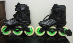 2018 Powerslide Phuzion Argon Trinity 110 Skates Black Mens 7.5