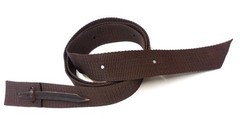 Tie Strap Cinch Double Ply Nylon Brown with Punched Holes New Free Shipping