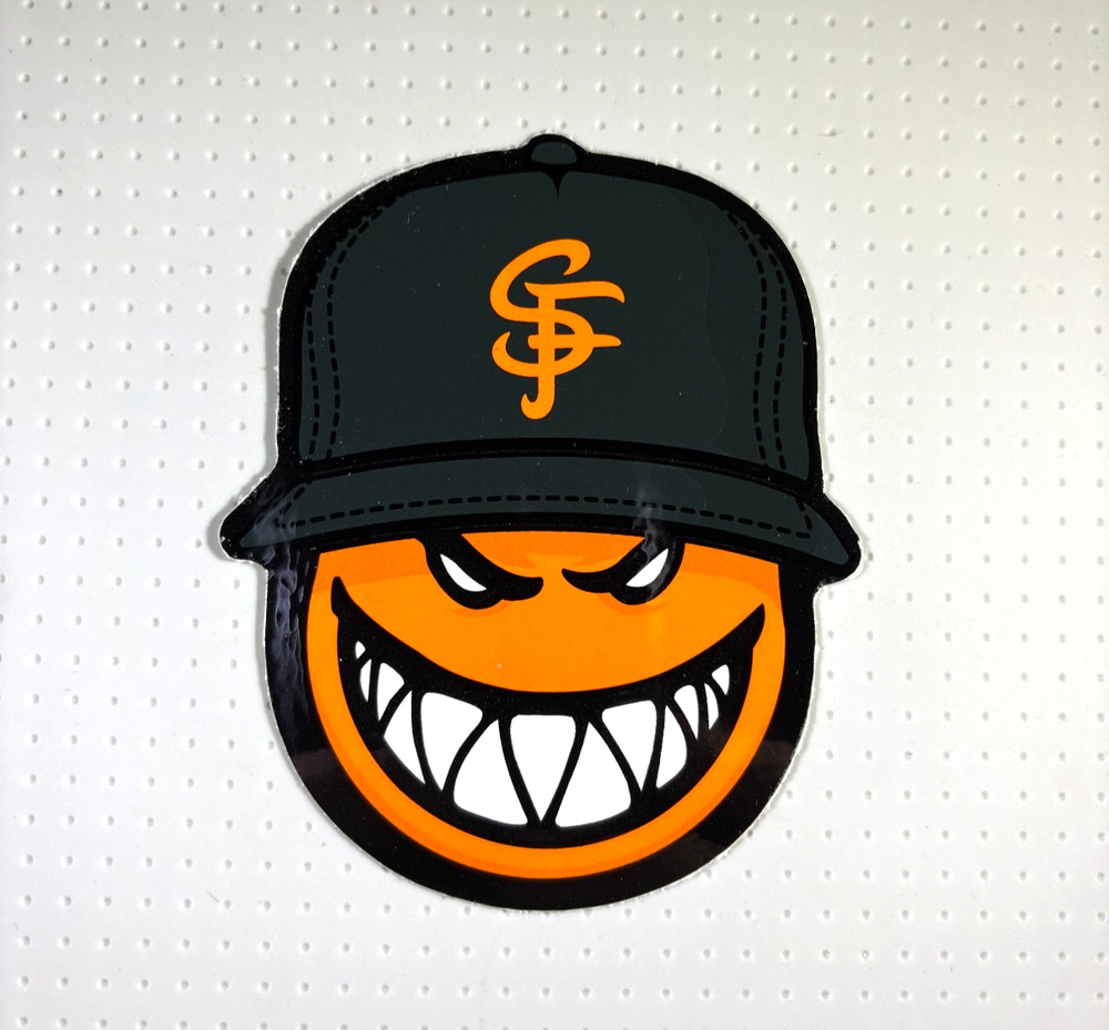 Spitfire x Thrasher Fireball Skateboard Sticker 3.5 inches