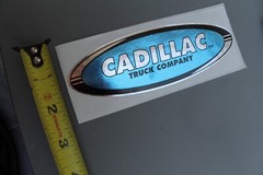 Cadillac Skateboard Truck Co Blue Silver 90’s Z85A Vintage Skateboarding STICKER
