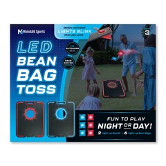 LED Cornhole Board Set by MinnARK Light Up Bean Bag Toss w/ 6 Bags
