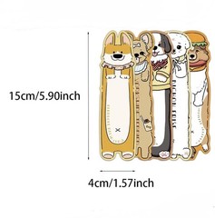 12Pcs Random Cute Dog World Pet Animal Cartoon Reading Bookmarks Book Lover