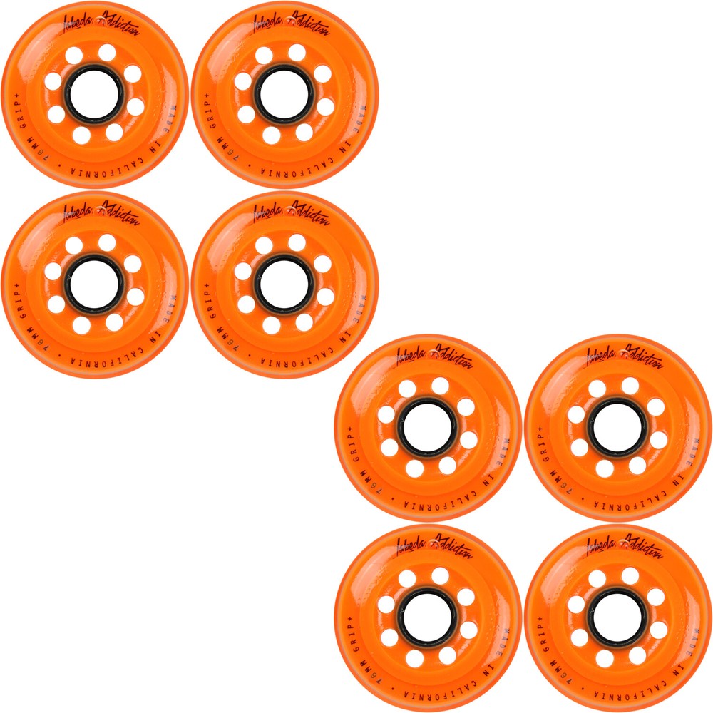 Labeda Inline Roller Hockey Skate Wheels Addiction Orange 76mm SET OF 8