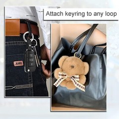 10 × Metal Spring O Rings Clip Keychain Round Carabiner Clips Snap Hook Keyring