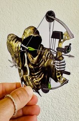 Bow Hunting Camo Grim Reaper Deer Hunting Camouflage Sticker Decal Tactical Gear