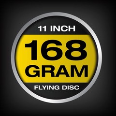 Kan Jam Ultimate Disc Golf Frisbee – Official 11″ Diameter 168 Gram, Yellow