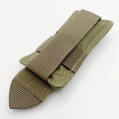 Airsoft Bright Red Dead Rag Quick Deploy Pouch Molle Compatab Tan Color