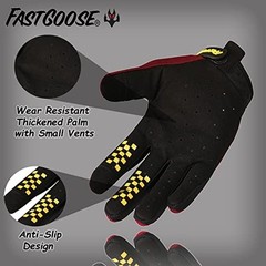 Dirt Bike Motorcycle Gloves – Motocross, Motorbike & ATV Off Road Medium Maroon