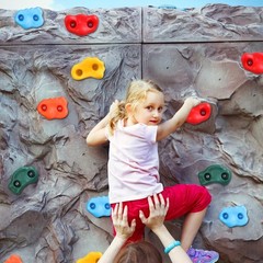 25 Rock Climbing Holds for Kids Climber With Hardware, Wall Holds and Grips f…