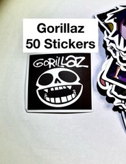 50 Piece Mix Lot 2” Gorillaz Stickers, Music, Band, Locker Phone *Free Ship*