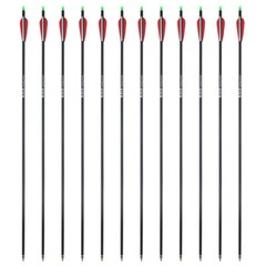 12pcs Archery Carbon Arrows Spine 500 Recurvebow Compound Bow Hunting 30″ Arrow