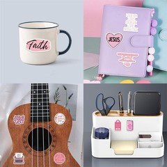 50 Pcs Inspirational Bible Verse Stickers for Water Bottle Scrapbook Laptop