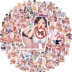 200pcs Sexy Anime Girls Hentai Stickers – Diy Graffiti Decals for Phone, Laptop