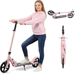 8″ Big Wheels Scooter work load 220LBS Foldable Kick Scooter for Kids 6 up Teens